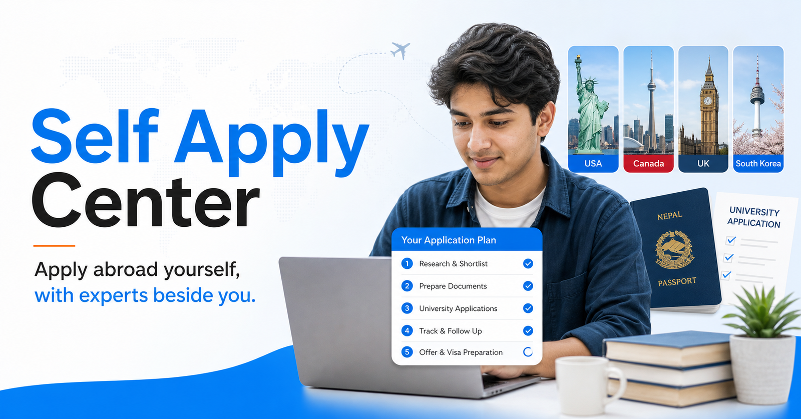 Self Application Guided Self-Application for Global Study | Self Apply Center